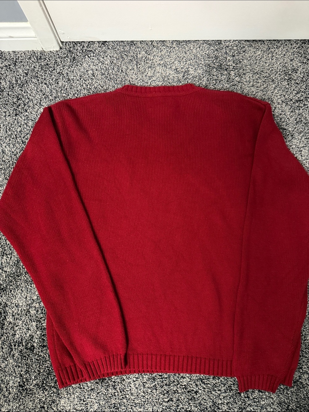 VTG 1980’s Pendleton Men's Red V-Neck Sweater - Medium - Picture 6 of 7